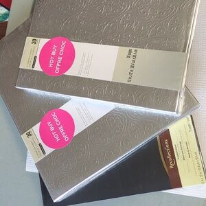 ❤️Recollections 12"x12" New Scrapbooks - 2 Silver Embossed and 1 Black Matte